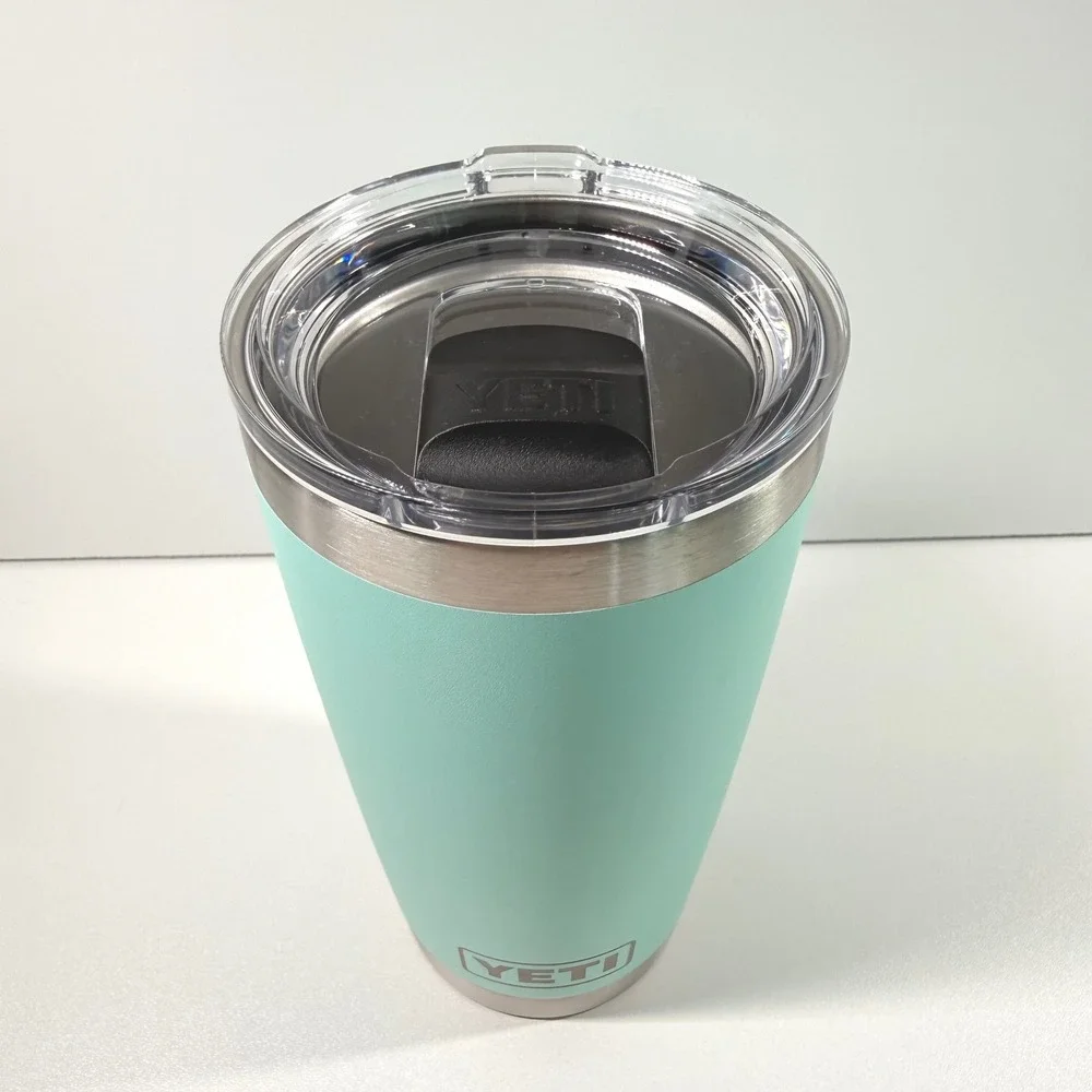 YETI Rambler 20 oz Tumbler & 14 oz Mug Set Seafoam Green Stainless Steel NICE